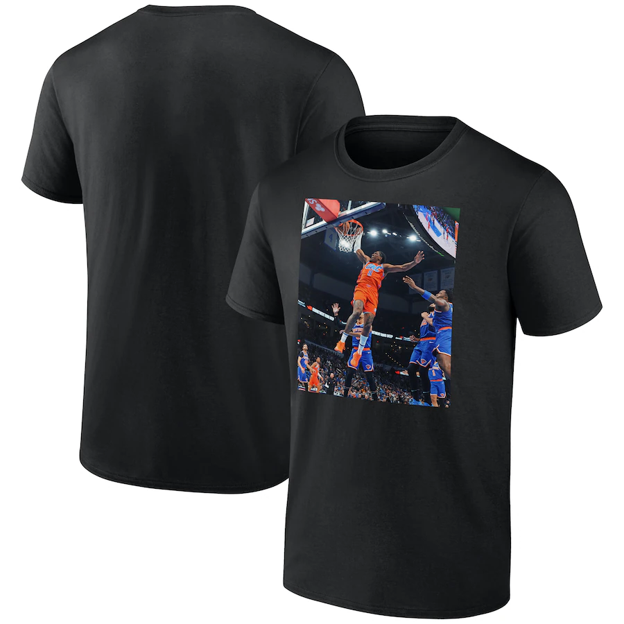 Men Oklahoma City Thunder  short T Shirt 2025 style 44